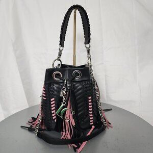 La Carrie Women's Pinkpon. Bucket Bag - (BRAND NEW- NEVER USED)